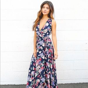 Collette wrapped maxi